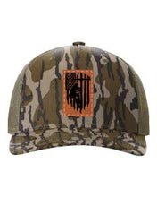 Load image into Gallery viewer, Lineman Leather Patch Richardson 112 Duck Camo Hat
