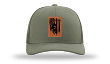 Load image into Gallery viewer, Lineman Flag Leather Patch Richardson 112 Hat
