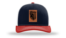 Load image into Gallery viewer, Lineman Flag Leather Patch Richardson 112 Hat
