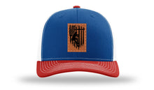 Load image into Gallery viewer, Lineman Flag Leather Patch Richardson 112 Hat

