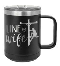 Load image into Gallery viewer, Line Wife Laser Engraved Mug (Etched)
