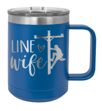 Load image into Gallery viewer, Line Wife Laser Engraved Mug (Etched)
