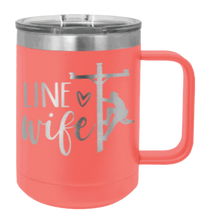 Load image into Gallery viewer, Line Wife Laser Engraved Mug (Etched)
