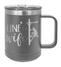 Load image into Gallery viewer, Line Wife Laser Engraved Mug (Etched)
