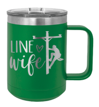 Load image into Gallery viewer, Line Wife Laser Engraved Mug (Etched)
