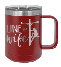 Load image into Gallery viewer, Line Wife Laser Engraved Mug (Etched)
