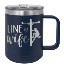 Load image into Gallery viewer, Line Wife Laser Engraved Mug (Etched)
