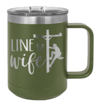 Load image into Gallery viewer, Line Wife Laser Engraved Mug (Etched)
