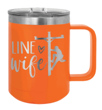 Load image into Gallery viewer, Line Wife Laser Engraved Mug (Etched)
