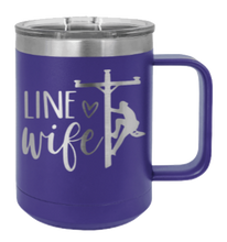 Load image into Gallery viewer, Line Wife Laser Engraved Mug (Etched)
