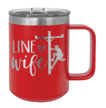 Load image into Gallery viewer, Line Wife Laser Engraved Mug (Etched)
