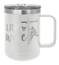 Load image into Gallery viewer, Line Wife Laser Engraved Mug (Etched)
