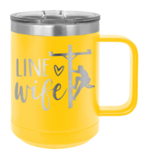 Load image into Gallery viewer, Line Wife Laser Engraved Mug (Etched)
