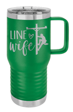 Load image into Gallery viewer, Line Wife Laser Engraved Mug (Etched)
