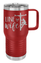 Load image into Gallery viewer, Line Wife Laser Engraved Mug (Etched)
