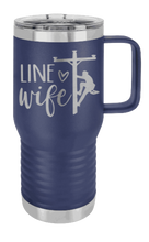 Load image into Gallery viewer, Line Wife Laser Engraved Mug (Etched)
