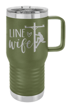 Load image into Gallery viewer, Line Wife Laser Engraved Mug (Etched)
