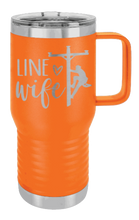 Load image into Gallery viewer, Line Wife Laser Engraved Mug (Etched)
