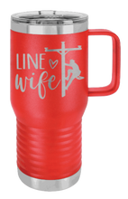 Load image into Gallery viewer, Line Wife Laser Engraved Mug (Etched)
