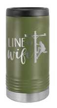 Load image into Gallery viewer, Line Wife Laser Engraved Slim Can Insulated Koosie
