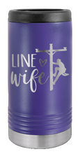 Load image into Gallery viewer, Line Wife Laser Engraved Slim Can Insulated Koosie
