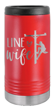 Load image into Gallery viewer, Line Wife Laser Engraved Slim Can Insulated Koosie
