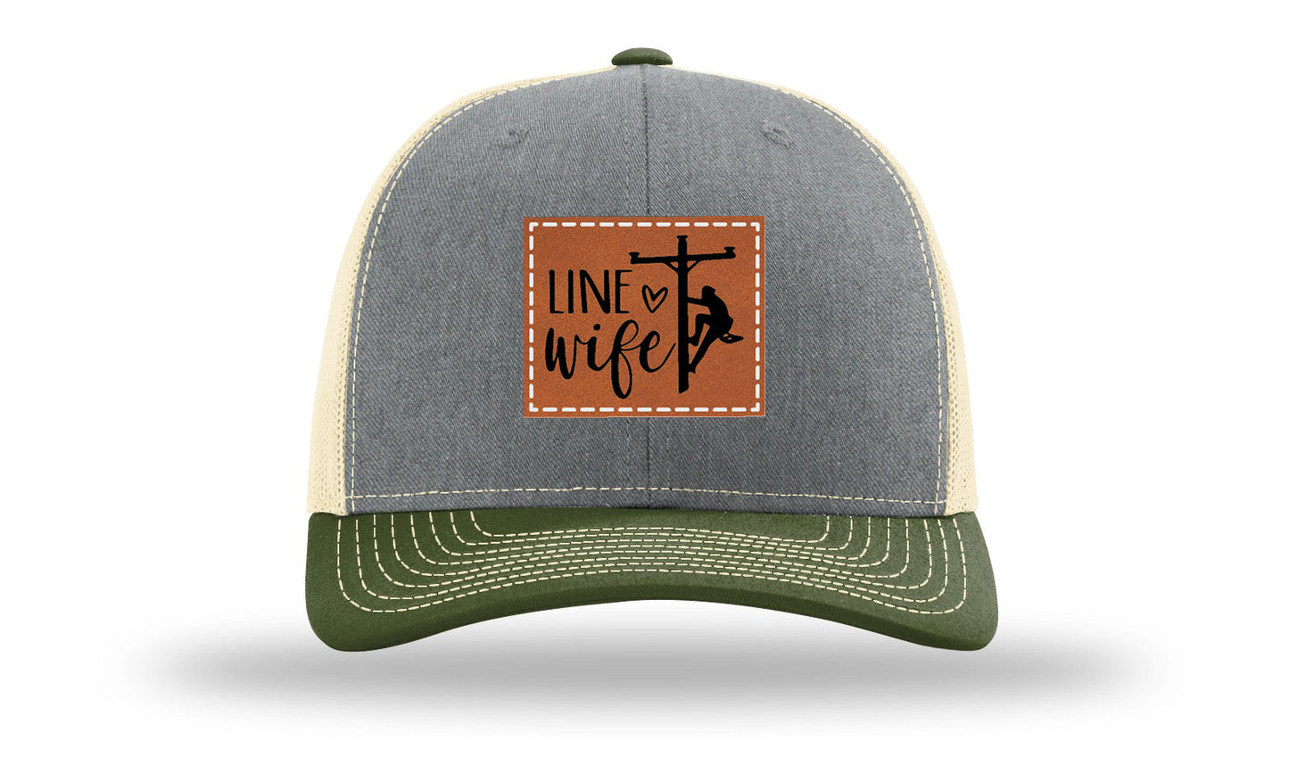 Line Wife Leather Patch Richardson 112 Hat
