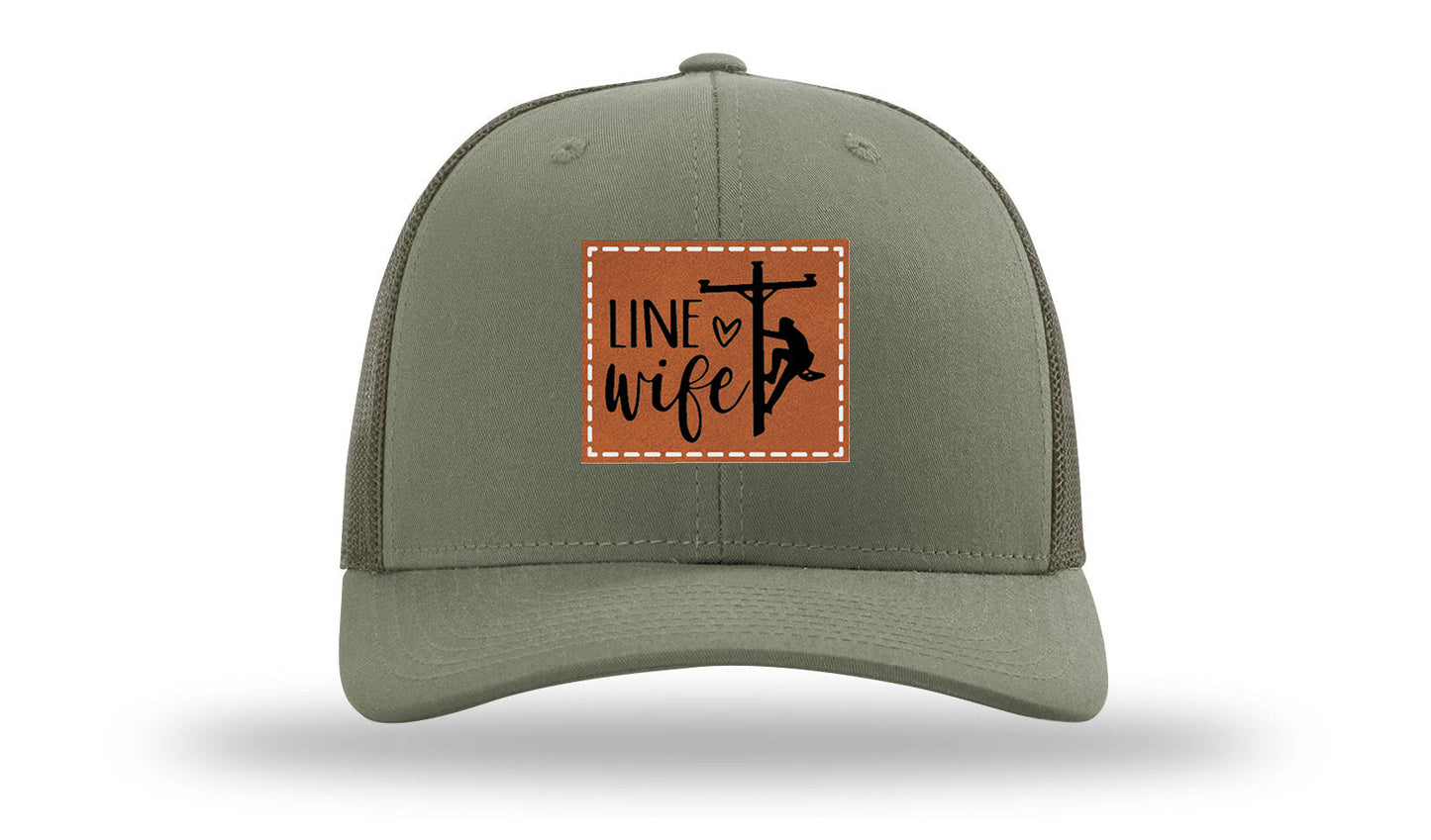 Line Wife Leather Patch Richardson 112 Hat