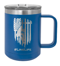 Load image into Gallery viewer, Line Life Laser Engraved Mug (Etched)
