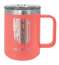 Load image into Gallery viewer, Line Life Laser Engraved Mug (Etched)
