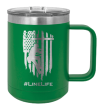 Load image into Gallery viewer, Line Life Laser Engraved Mug (Etched)
