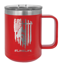 Load image into Gallery viewer, Line Life Laser Engraved Mug (Etched)
