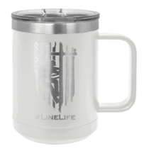 Load image into Gallery viewer, Line Life Laser Engraved Mug (Etched)
