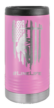 Load image into Gallery viewer, Line Life Laser Engraved Slim Can Insulated Koosie
