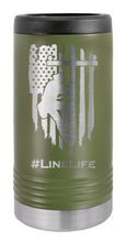 Load image into Gallery viewer, Line Life Laser Engraved Slim Can Insulated Koosie
