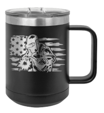 Load image into Gallery viewer, Welder Flag Laser Engraved Mug (Etched)
