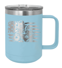 Load image into Gallery viewer, Welder Flag Laser Engraved Mug (Etched)
