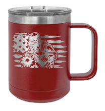 Load image into Gallery viewer, Welder Flag Laser Engraved Mug (Etched)
