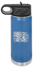 Load image into Gallery viewer, Welder Flag Laser Engraved Water Bottle (Etched)
