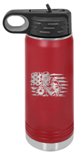 Load image into Gallery viewer, Welder Flag Laser Engraved Water Bottle (Etched)
