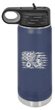 Load image into Gallery viewer, Welder Flag Laser Engraved Water Bottle (Etched)
