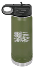 Load image into Gallery viewer, Welder Flag Laser Engraved Water Bottle (Etched)
