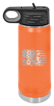 Load image into Gallery viewer, Welder Flag Laser Engraved Water Bottle (Etched)
