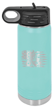 Load image into Gallery viewer, Welder Flag Laser Engraved Water Bottle (Etched)
