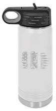 Load image into Gallery viewer, Welder Flag Laser Engraved Water Bottle (Etched)
