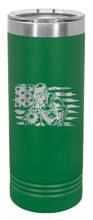 Load image into Gallery viewer, Welder Flag Laser Engraved Skinny Tumbler (Etched)
