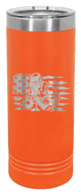 Load image into Gallery viewer, Welder Flag Laser Engraved Skinny Tumbler (Etched)
