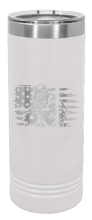 Load image into Gallery viewer, Welder Flag Laser Engraved Skinny Tumbler (Etched)
