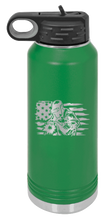 Load image into Gallery viewer, Welder Flag Laser Engraved Water Bottle (Etched)
