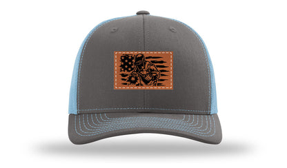 Welder Flag Leather Patch Richardson 112 Hat